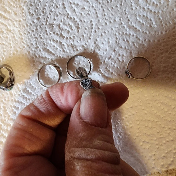 Vintage Sterling silver ring bundle sizes 2-4 - Picture 11 of 16